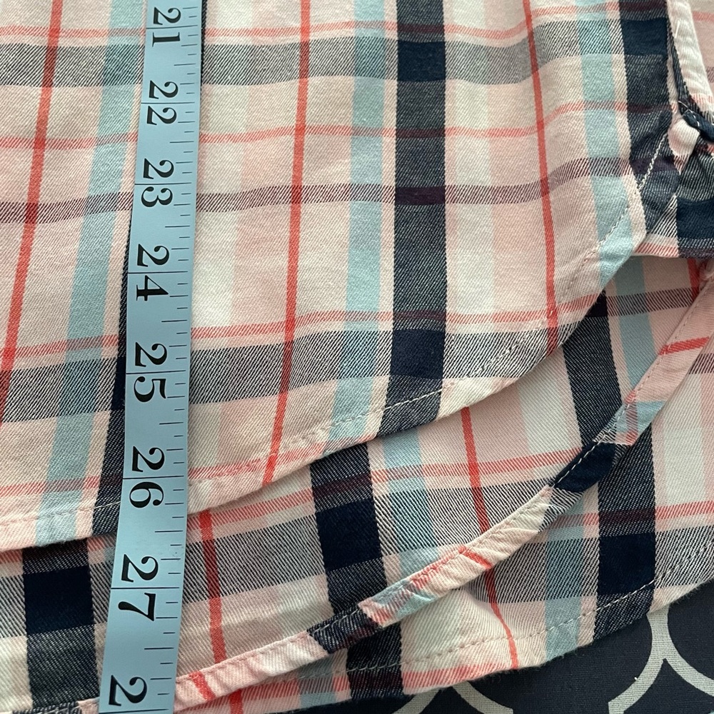 Prince & Fox plaid blue pink and red button-down shirt long sleeve, Sz M - Picture 12 of 12